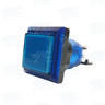 Square 33mm Illuminated Push Button Set - Blue