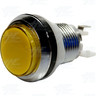 33mm Chrome Finish Push Illuminated Button Set - Yellow