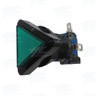 Triangle Illuminated Push Button Set - Green