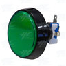 Flat Illuminated Push Button Set 60mm - Green