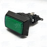 Rectangular High Profile Illuminated Push-Button - Green - No Bulb Included