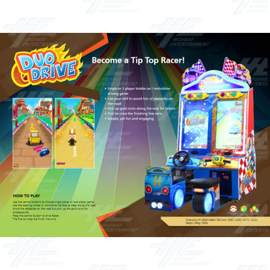 Duo Drive Arcade Driving Machine - Duo Drive Arcade Machine Brochure