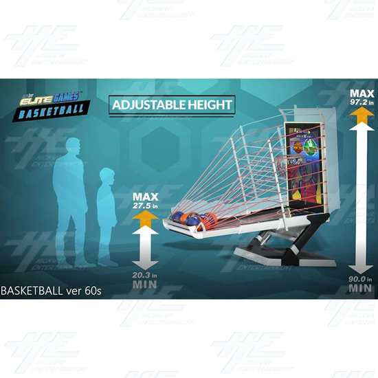Elite Basketball -  Fitness Sports Machine - Basketball Elite - Adjustable Height