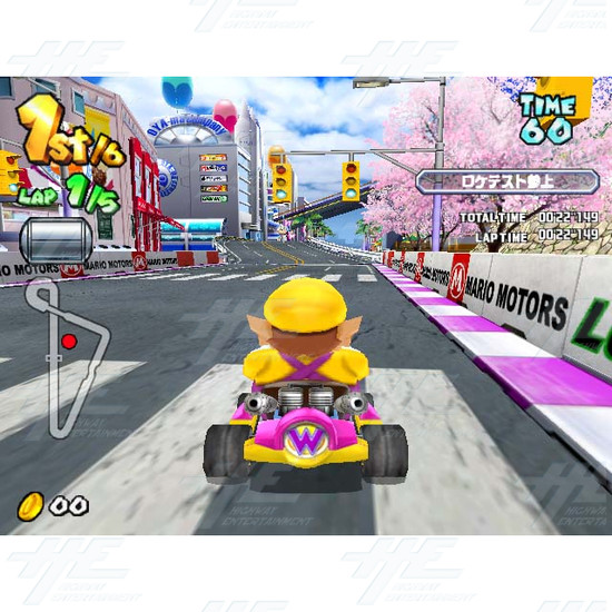 Mario Kart Arcade GP 2 Driving Machine - 4 Player Set - Screenshot