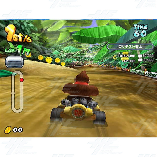 Mario Kart Arcade GP 2 Driving Machine - 4 Player Set - Screenshot