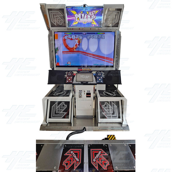 Pump It Up XX 20th Anniversary Edition LX Arcade Machine - Pump It Up 20th LX Arcade Machine Front View