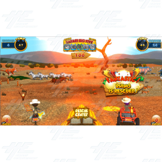 Safari Ranger 4 Player Arcade Machine - Safari Ranger DLX Screenshot 3