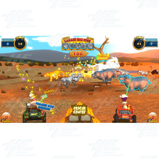 Safari Ranger 4 Player Arcade Machine - Safari Ranger DLX Screenshot 4