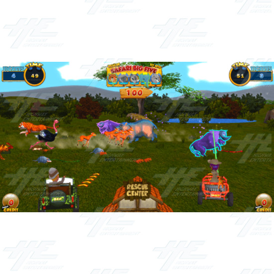 Safari Ranger 4 Player Arcade Machine - Safari Ranger DLX Screenshot 5