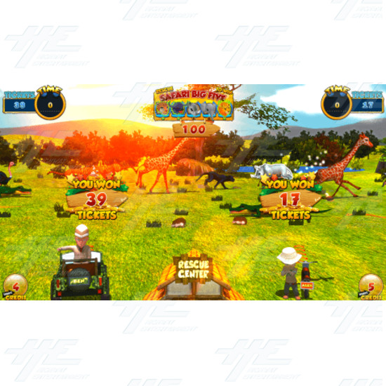 Safari Ranger 4 Player Arcade Machine - Safari Ranger DLX Screenshot 6