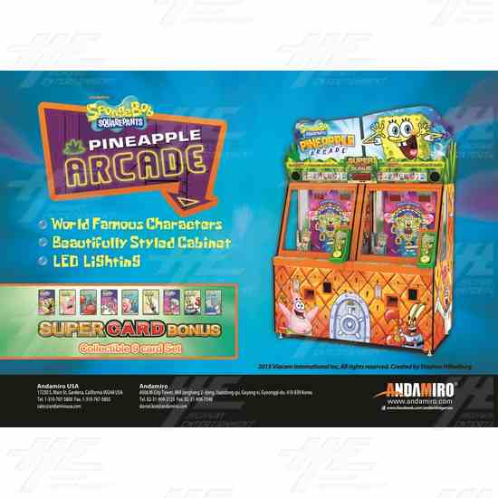 Spongebob Pineapple Arcade Machine - Spongebob Pineapple Arcade Machine Brochure
